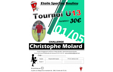 Tournoi U13 &quot;Challenge Christophe Molard&quot;